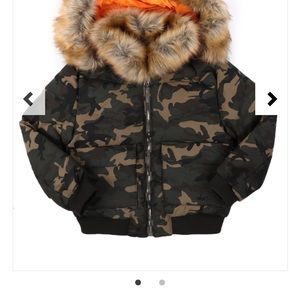 Jordan Craig toddler Camouflage Puffer with fur collar